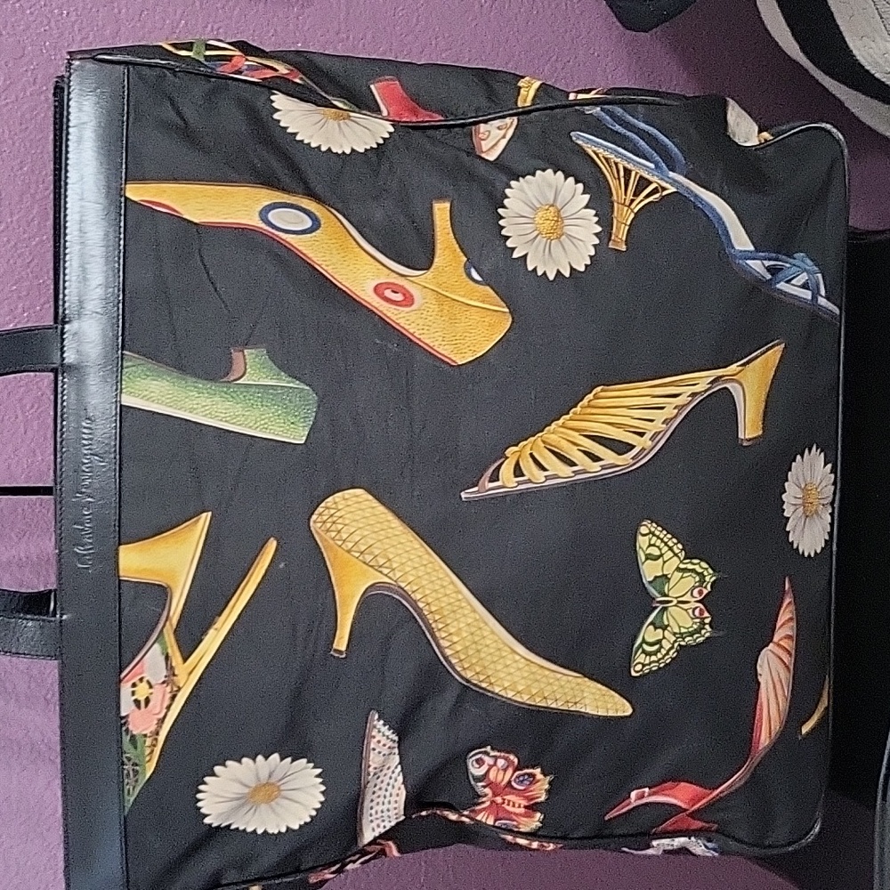 Salvatore Ferragamo Black Tote with Matching Scarf - Picture 15 of 15